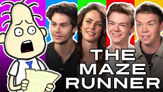 THE MAZE RUNNER Cast Interview w Thomas Kaya Dylan amp Will [upl. by Ducan74]