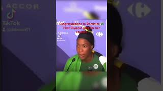 Thea LafondGodson Olympic Triple Jump winner from Dominica 🇩🇲 olympicathlete paris2024 [upl. by Sparrow423]