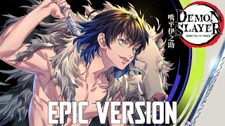 Demon Slayer Inosuke Theme V2  EPIC VERSION Tanjiro amp Inosuke vs Enmu [upl. by Ecinnahs]