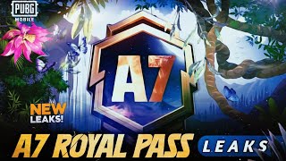 🔥A7 ROYAL PASS  1 TO 100 RP REWARDS  ACE 7 ROYAL PASS LEAKS  A7 ROYAL PASS PUBG MOBILEBGMI [upl. by Eelessej]