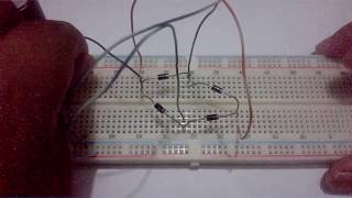 easy AC to DC converting circuit on breadboard [upl. by Anen299]