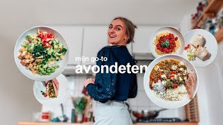 mijn goto gerechten voor avondeten 🍝🌱 vegan [upl. by Wurtz]