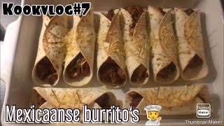 Mexicaanse burrito‘s 🌯 🇲🇽  kookvlog7  Kim Huisman [upl. by Eioj159]