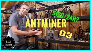 Does my Bitmain Antminer D3 make 120 a day  175 Ghs X11 Miner [upl. by Sutherlan]