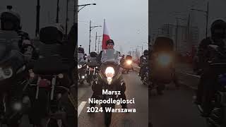 Marsz Niepodleglosci 2024 Warszawa Motocyklisci [upl. by Noerb]