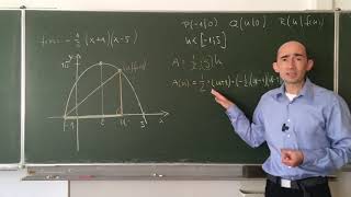 Extremwertaufgabe 1 Dreieck mit maximaler Fläche unter Parabel [upl. by Andrea957]