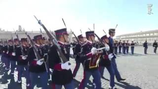 Cambio della Guardia in occasione del 156° fondazione Esercito Italiano [upl. by Gallard397]