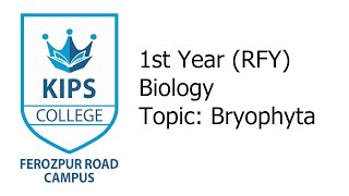 Bryophyta  1st Year Biology [upl. by Kilar]