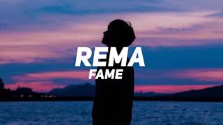 Rema  Fame  Lyric video [upl. by Almund]