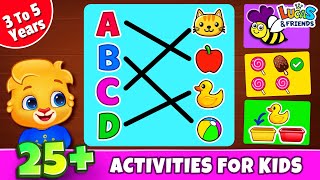 Kids App for ABC learning shape matching learn to count color matching kids rvappstudios [upl. by Stenger]