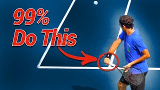 Why 99 of Tennis Pros swing this wayDrill included [upl. by Ecneitap]