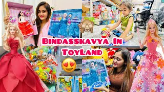 WOW My New Barbie Dolls set 😍 Bindass Kavya vs Chikoo Baby In Toys Land 🛍️ Lots of Toys Shopping [upl. by Yenor]