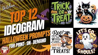 ideogram ai 12 Ideogram prompts for Halloween Designs  AI Design [upl. by Il209]