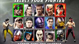 Mortal Kombat 3 UMK3  Character Select [upl. by Ijnek]