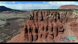 Capital Reef National Park Drone Flight 4K Utah 2018 Landscape [upl. by Deane]