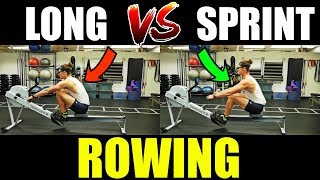 Rowing Machine Sprint amp Cardio Technique [upl. by Burlie]