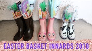 Whats In My Kids Easter Baskets Unconventional 3 Kids SO fun [upl. by Naeerb]