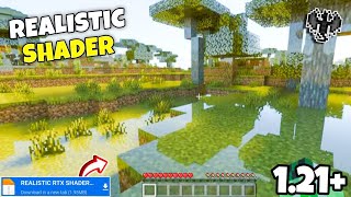 Realistic Shaders MCPE 1212  Shader Minecraft PE 121  Render dragon [upl. by Jola689]