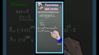 TEOREMA DEL RESTO mathproblem maths [upl. by Adeuga]