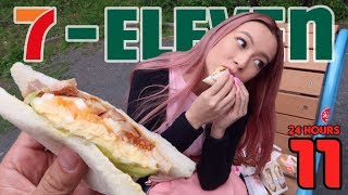 Eating Japanese 7Eleven for 24 hours [upl. by Shelba615]