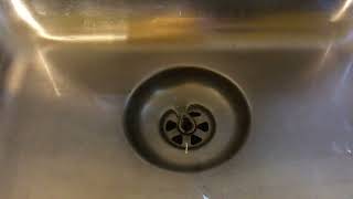 Interesting kitchen sinkdrain with drainbasket and long gurgling sound 1 [upl. by Llorrad]