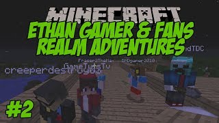 ETHAN GAMER  FANS MINECRAFT REALM ADVENTURES 2 [upl. by Carvey]