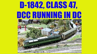 D1842 Class 47 Running in Analogue [upl. by Toinette655]