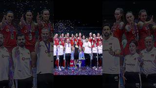 U20 Kadın Milli Voleybol Takımımız Namağlup Avrupa Şampiyonu 🔥 [upl. by Jarus]