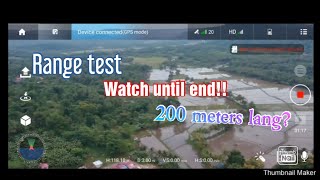 S188 EIS 4K GPS DRONE RANGE TEST AND ALTITUDE TEST SULIT BA  WATCH UNTIL END [upl. by Declan]