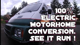 1985 Winnebago LeSharo 100 Electric Motor home Conversion SEE IT RUN [upl. by Nwahsak477]