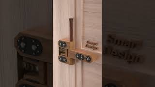 Heavy Duty Slide Door Auto Close Wooden Lockshotsvideo machine design doorlock [upl. by Latouche]