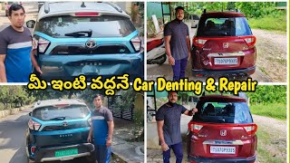 Amazing Car Dent Removal and Coating at home easily without scratches no machines needed hyderabad [upl. by Wemolohtrab]