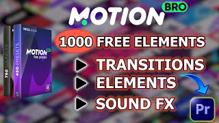 Free Seamless Transitions amp Elements For Premiere ProBest Free Preset Pack For Premiere Pro [upl. by Raval]