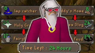 How Far can the Most Efficient OSRS Quest Route Get a New Account in 24 Hours [upl. by Fritzie]