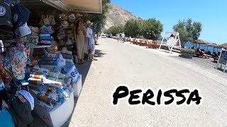 Walking in Perissa Santorini [upl. by Cimah]