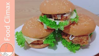 Kfc zinger burger  kfc zinger combo  kfc zinger boxkfc zinger burger sauce  video by Food Climax [upl. by Kala668]