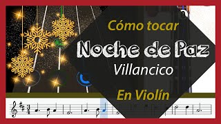 Cómo tocar quotNoche de Pazquot en Violin  Play along [upl. by Anim957]