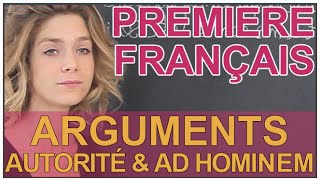 Convaincre  arguments dautorité amp ad hominem  Français Première  Les Bons Profs [upl. by Goldenberg]