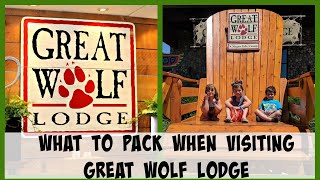 What to pack when visiting Great Wolf Lodge [upl. by Annyahs]