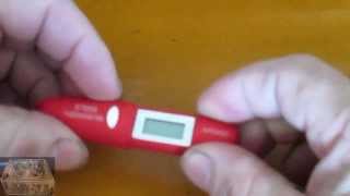 DT8220 NonContact Infrared IR Digital LCD Thermometer Mini Pen Type [upl. by Santini]