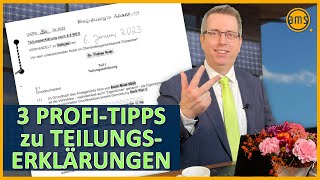 Hausgeld amp Teilungserklärung 3 Dinge die du vor Kauf prüfen solltest [upl. by Theis314]