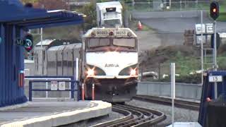 Southbound Amtrak 517 pulls into the Tacoma Dome Station [upl. by Ahcsatan]