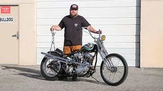 Nick Turners 1955 Panhead for Biltwell Peoples Champ 2024 [upl. by Padraic]