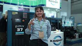 Plastic and rubber exhibition KRSP Air Compressor  PTKaishan [upl. by Aidaas]