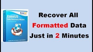 EaseUS Data Recovery Wizard 1190 Recover Data Easily  New 2018 [upl. by Rina]