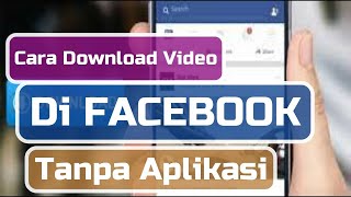 Cara Download Video Facebook di HP Tanpa Aplikasi  Download Video Facebook Dari Browser [upl. by Jobye]