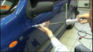 Repair a dent easy and fast with dent pulling and PDR tools [upl. by Nitsed]