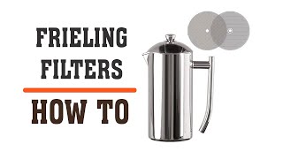 Frieling Filter Replacement  How to replace and measure screen for Frieling French Press [upl. by Reifinnej200]