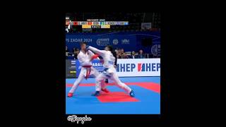 Good Yuko karate kumite  Jordan Gyaku Tsuki  Greece  EKF  WKF shorts karate yuko wkf art [upl. by Maribelle]