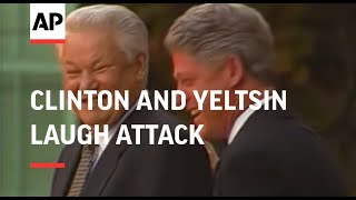 President Clinton and Boris Yeltsin laugh attack [upl. by Selhorst24]